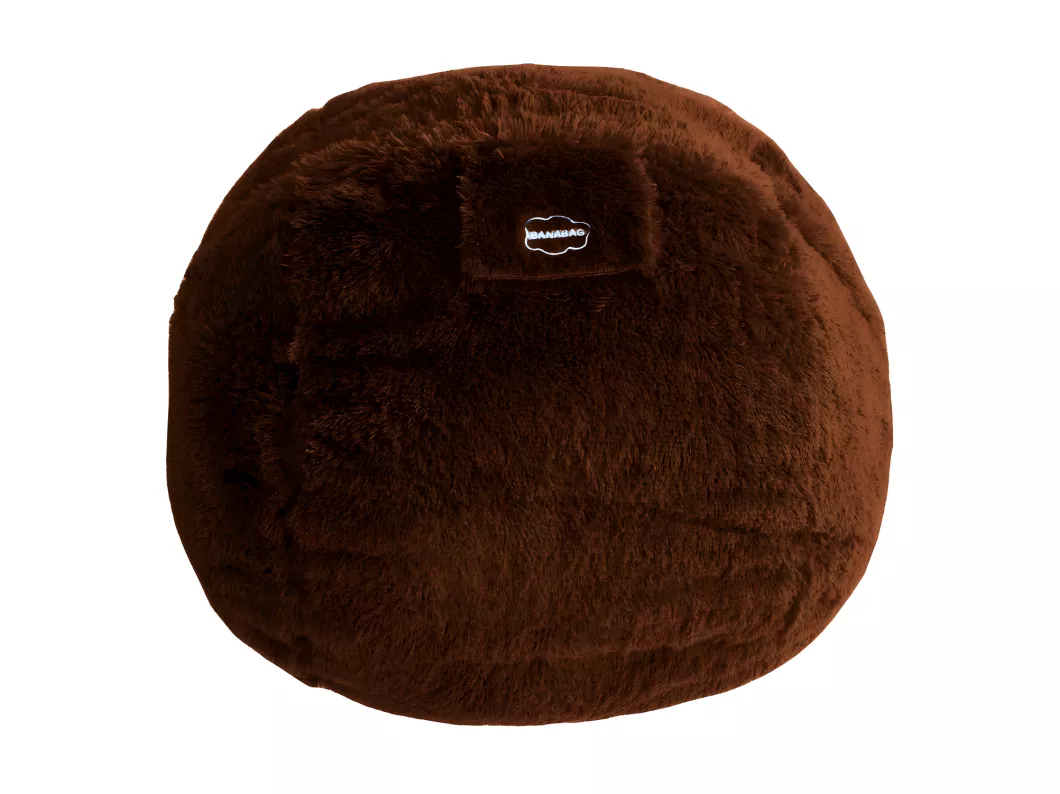 Kauf Unique XL Pouf aus Fell 120 cm, Braun