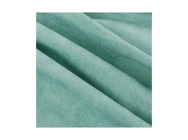 Pouf velours côtelé vert 100 cm