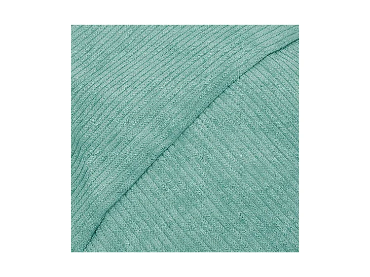 Pouf velours côtelé vert 100 cm