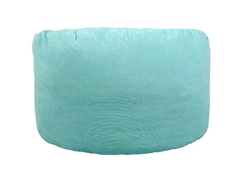 Pouf velours côtelé vert 100 cm