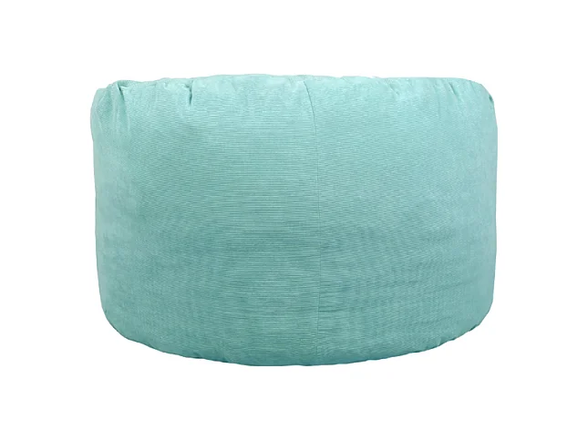 Pouf velours côtelé vert 100 cm