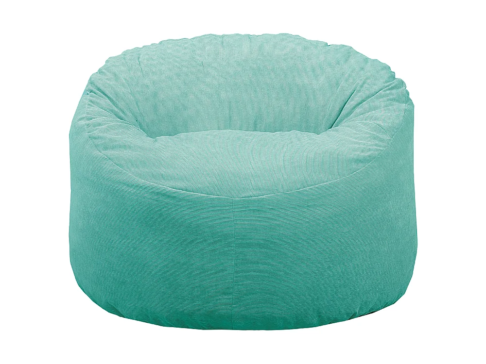 Pouf velours côtelé vert 100 cm