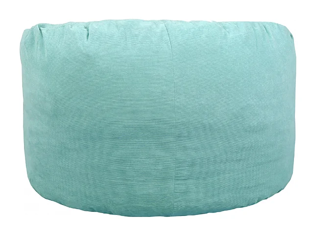 Pouf velours côtelé vert 100 cm