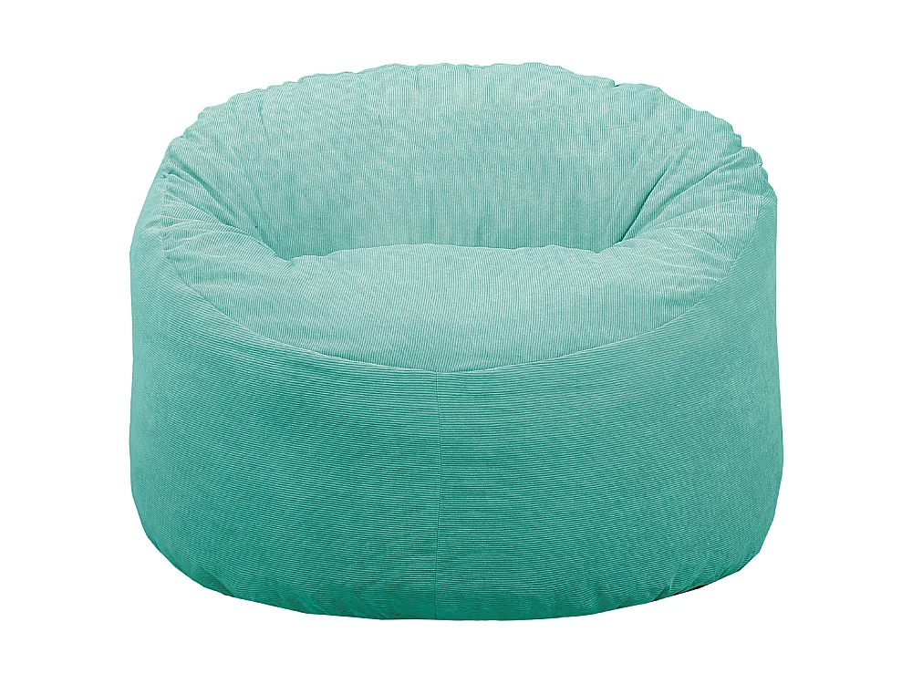 Pouf velours côtelé vert 100 cm