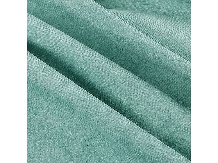 Pouf velours côtelé vert 100 cm