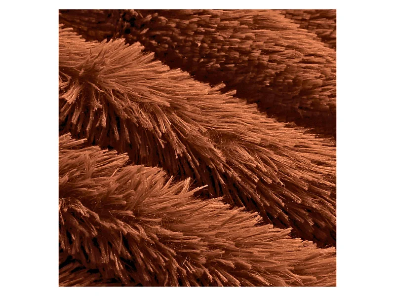 XL Pouf aus Fell 200 cm, Braun