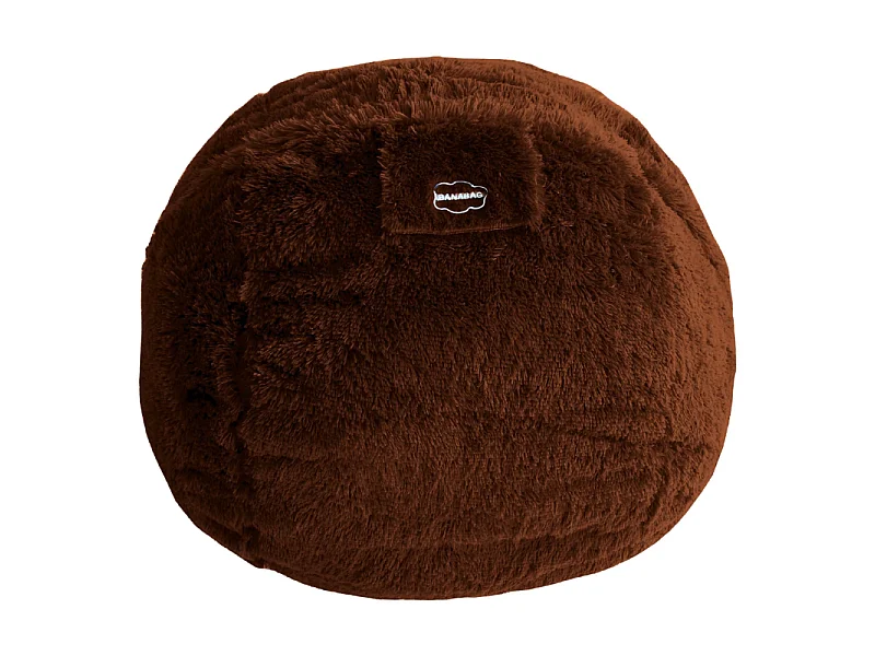 XL Pouf aus Fell 200 cm, Braun
