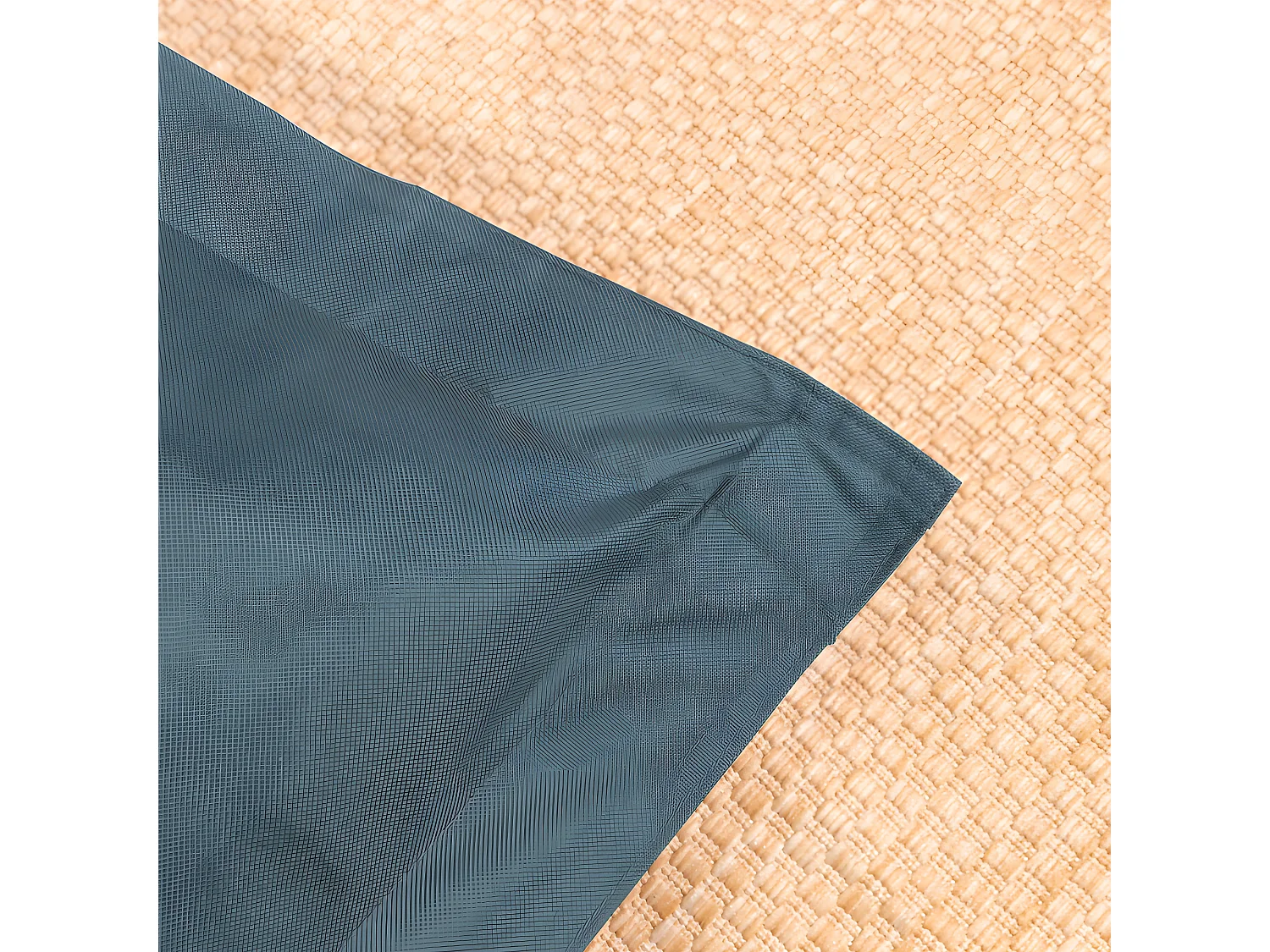 Pouf extérieur imperméable déhoussable anti-uv gris foncé 140 x 180 cm