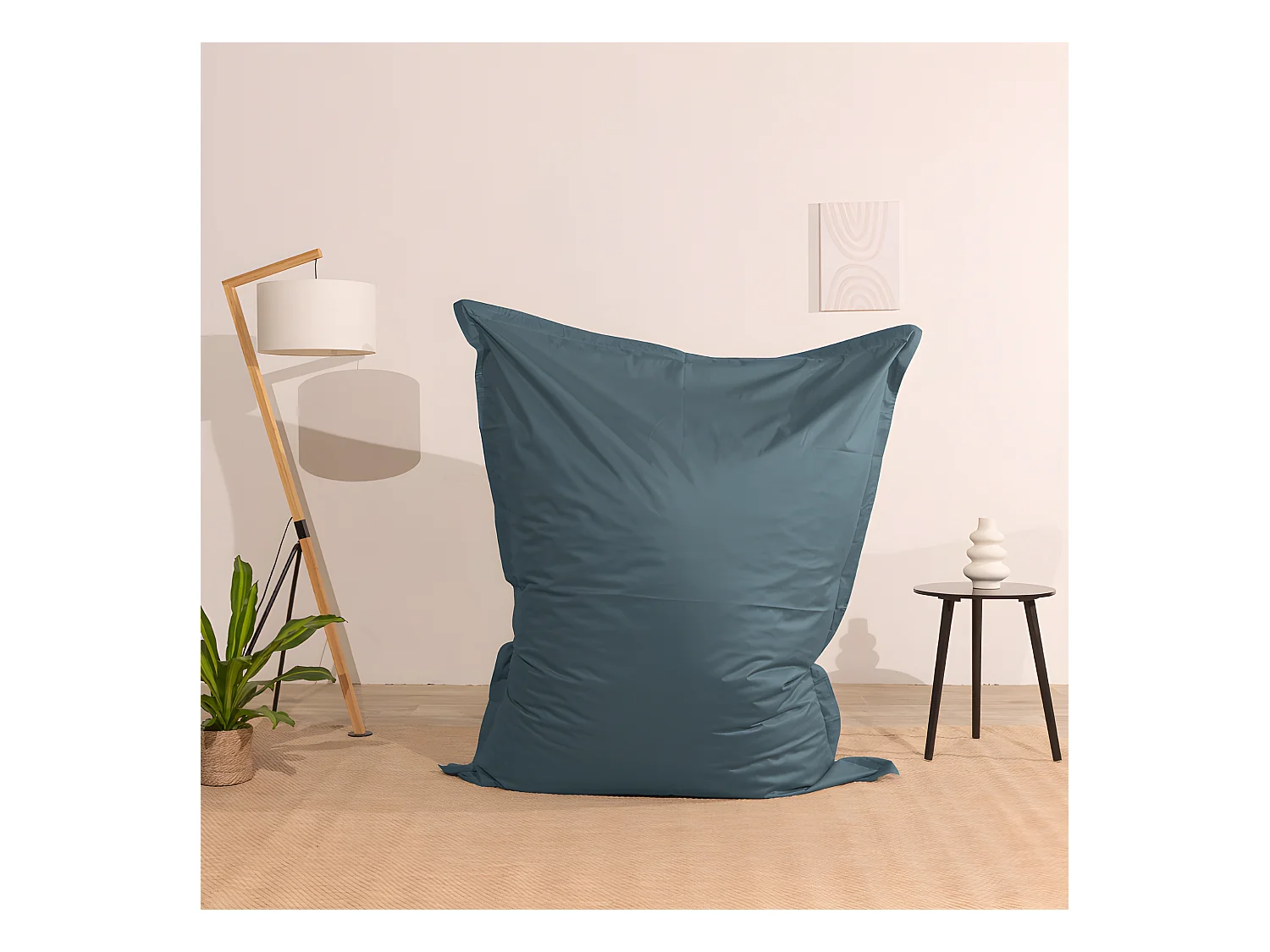 Pufe exterior impermeável anti-uv cinzento escuro 140 x 180 cm