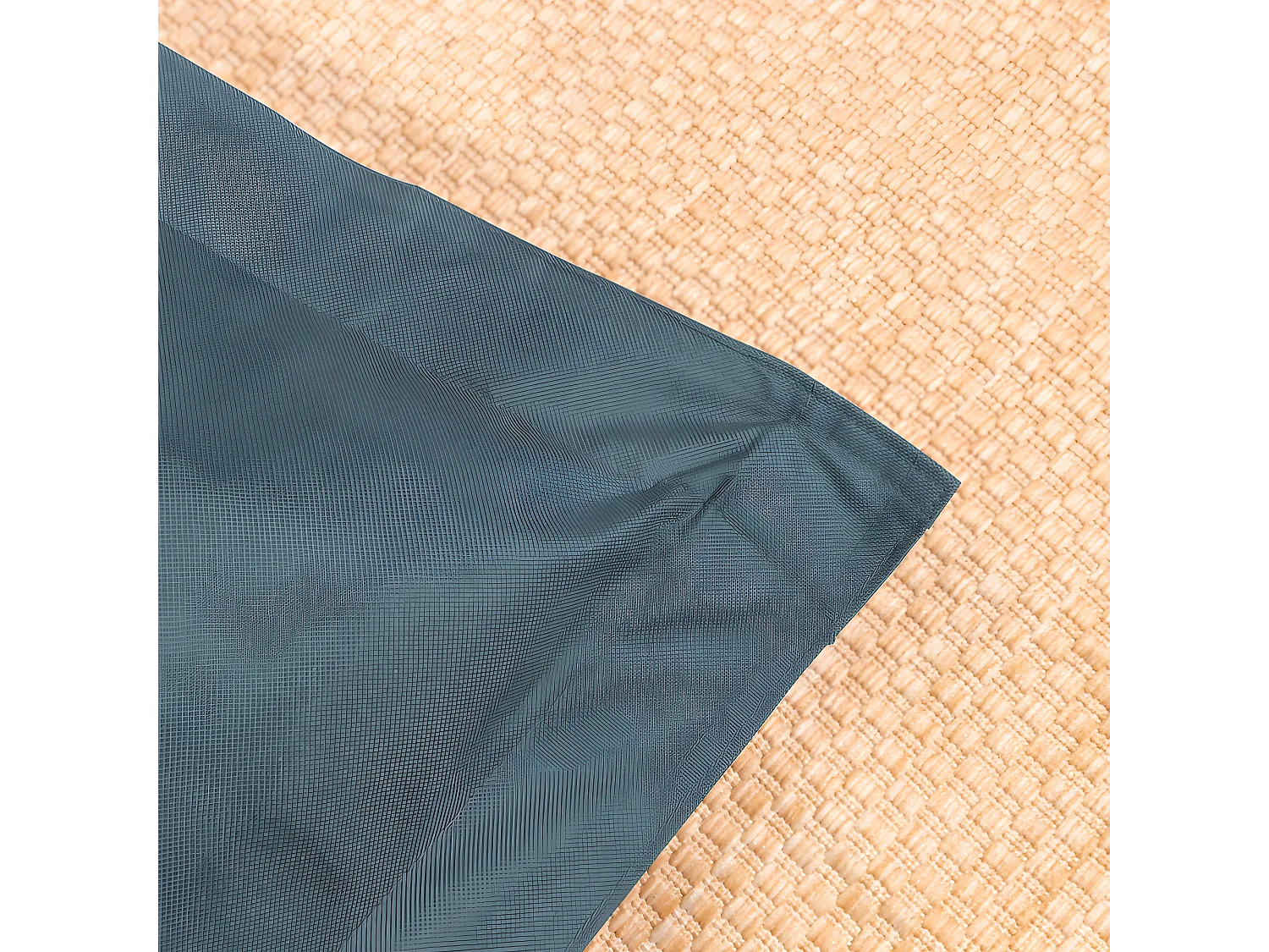 Pouf extérieur imperméable déhoussable anti-uv gris foncé 140 x 180 cm