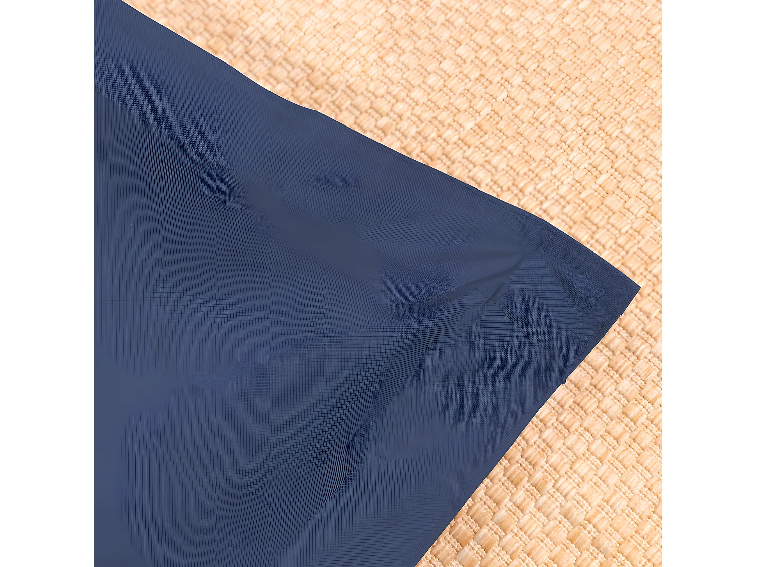 Pouf extérieur imperméable déhoussable anti-uv bleu 140 x 180 cm