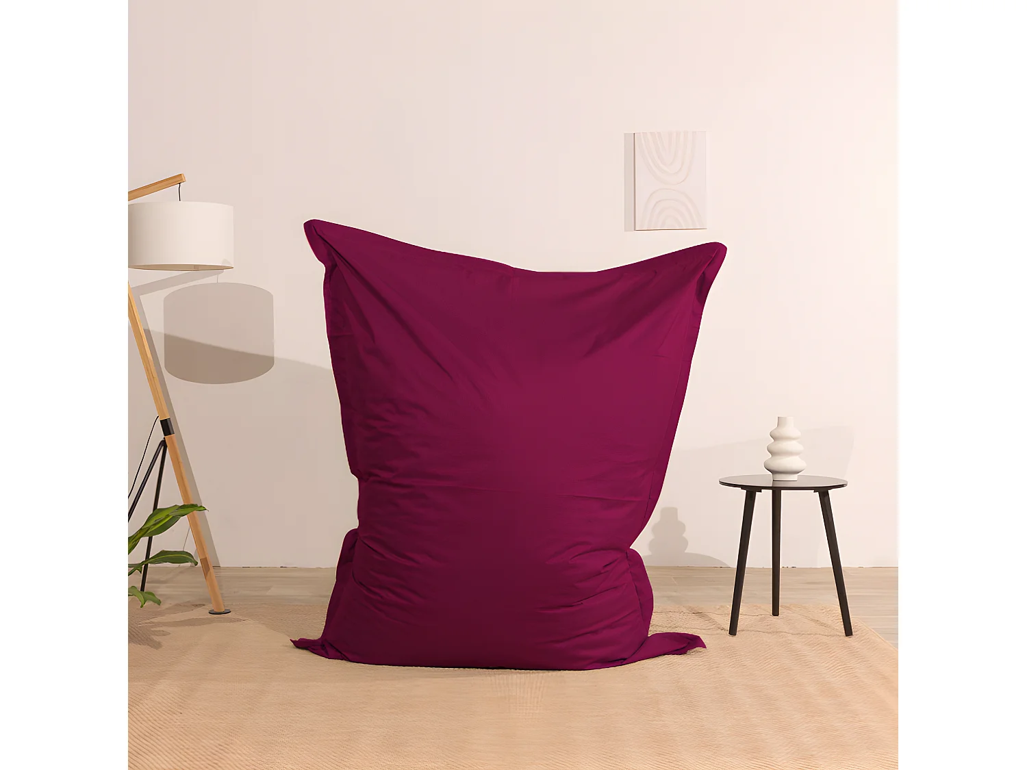 Pouf esterno impermeabile anti-uv rosso 140 x 180 cm
