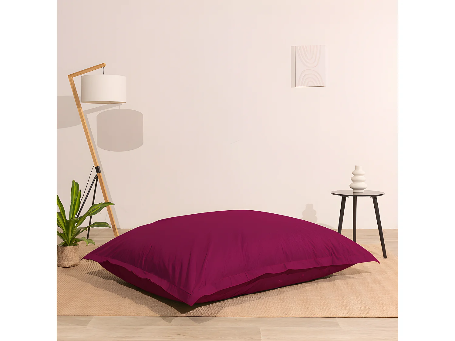 Pouf esterno impermeabile anti-uv rosso 140 x 180 cm