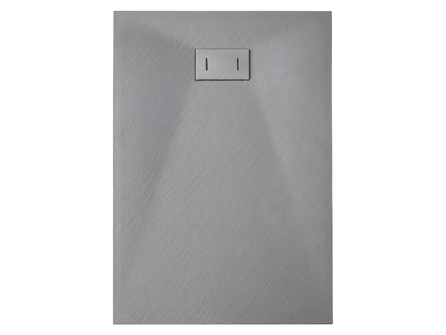 Piatto Doccia In Smc Vetroresina Effetto Pietra H 2,6 Cm Con Piletta Di Scarico Inclusa 90-180 Grigio