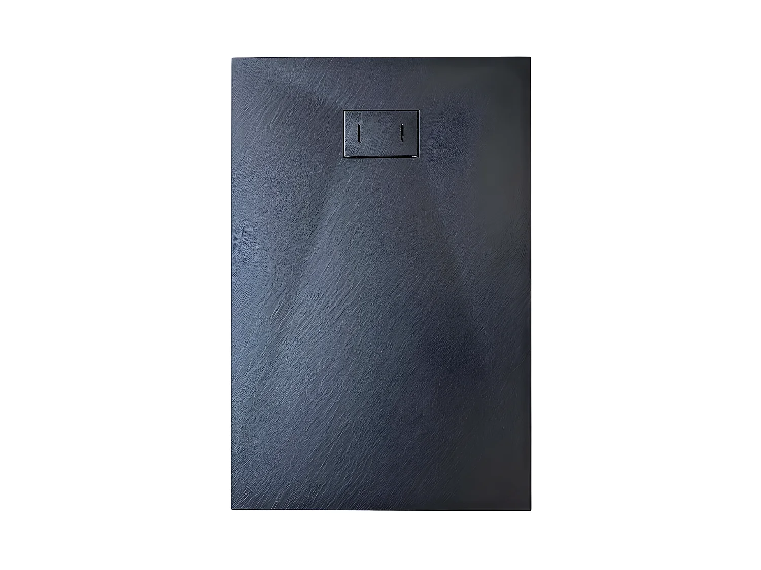 Receveur de douche  SMC en fibre de verre effet pierre avec bonde inclus H. 2,6 cm 70 x 100 Noir