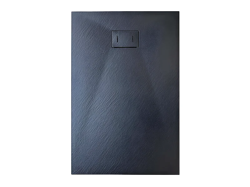 Piatto Doccia In Smc Vetroresina Effetto Pietra H 2,6 Cm Con Piletta Di Scarico Inclusa 90-180 Nero