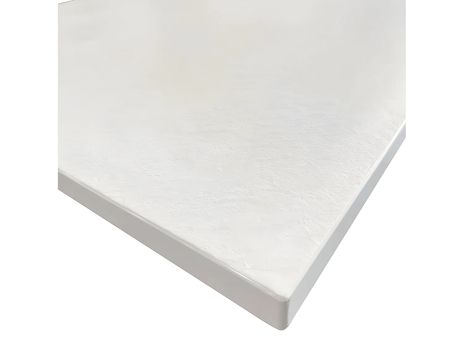 Receveur de douche  SMC en fibre de verre effet pierre avec bonde inclus H. 2,6 cm 80 x 160 Blanche