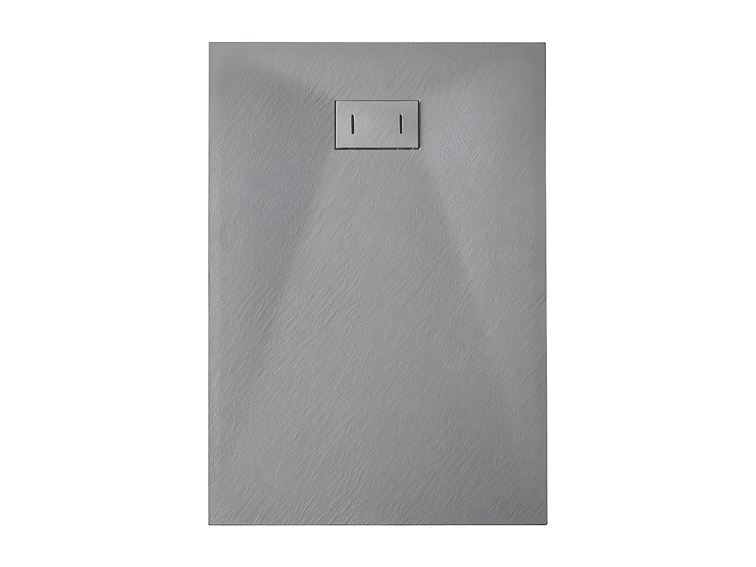Receveur de douche  SMC en fibre de verre effet pierre avec bonde inclus H. 2,6 cm 70 x 170 Gris