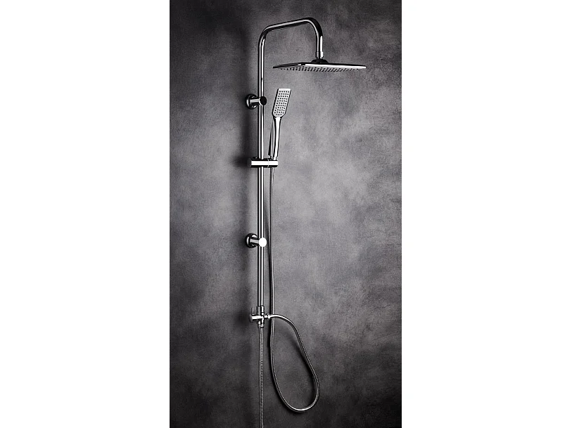 Colonna Doccia A Ponte Con Soffione Cervicale Rettangolare