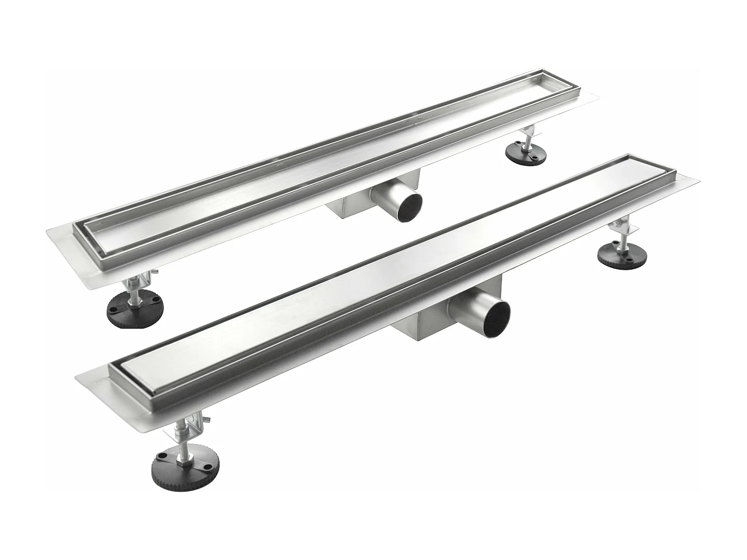 Canalina Di Scarico Per Piatto Doccia A Pavimento Acciaio Inox Modello Linea 110