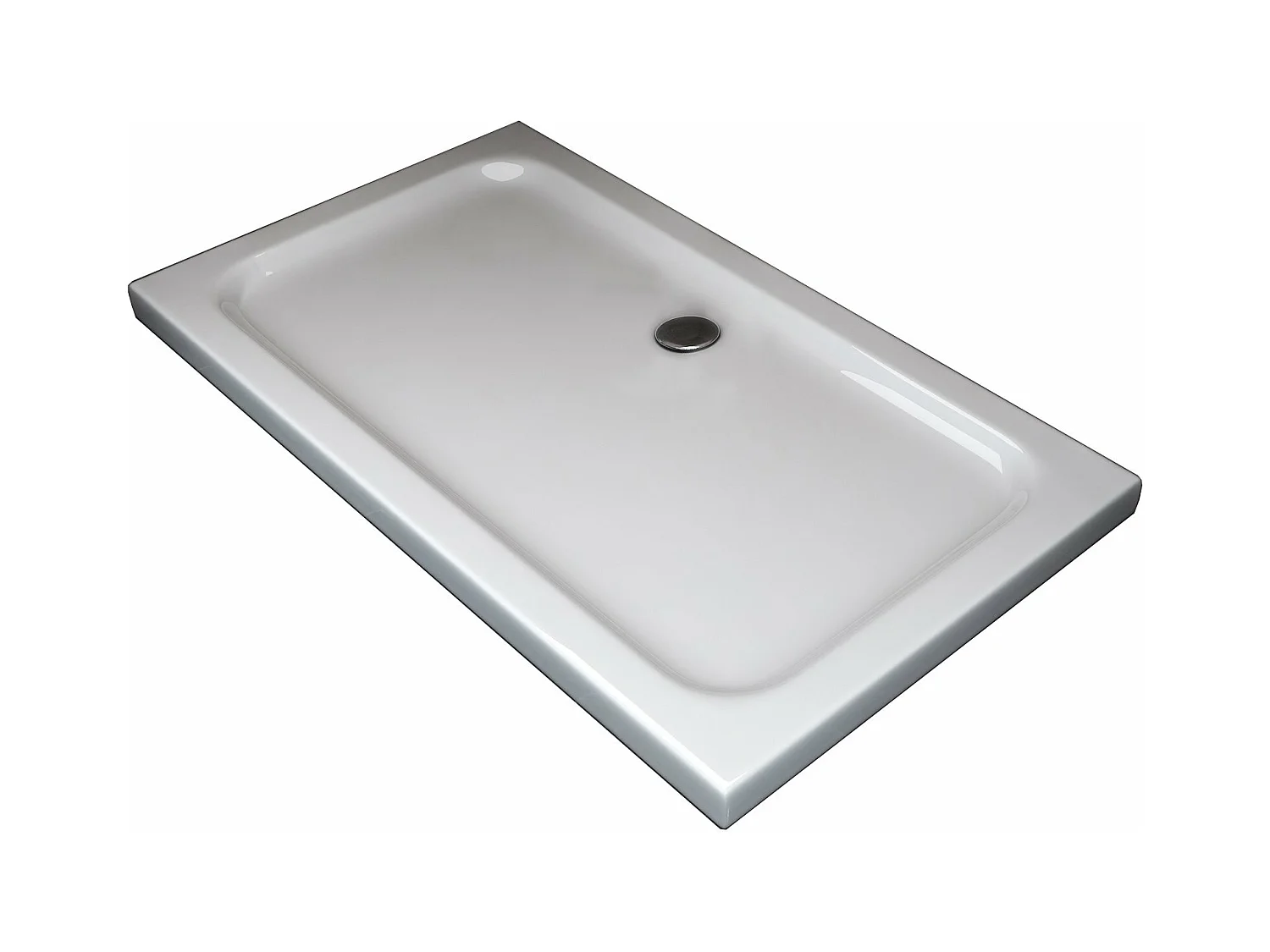Receveur de douche rectangulaire surbaissé en Abs avec bonde inclus H. 5 cm – 80 x 120