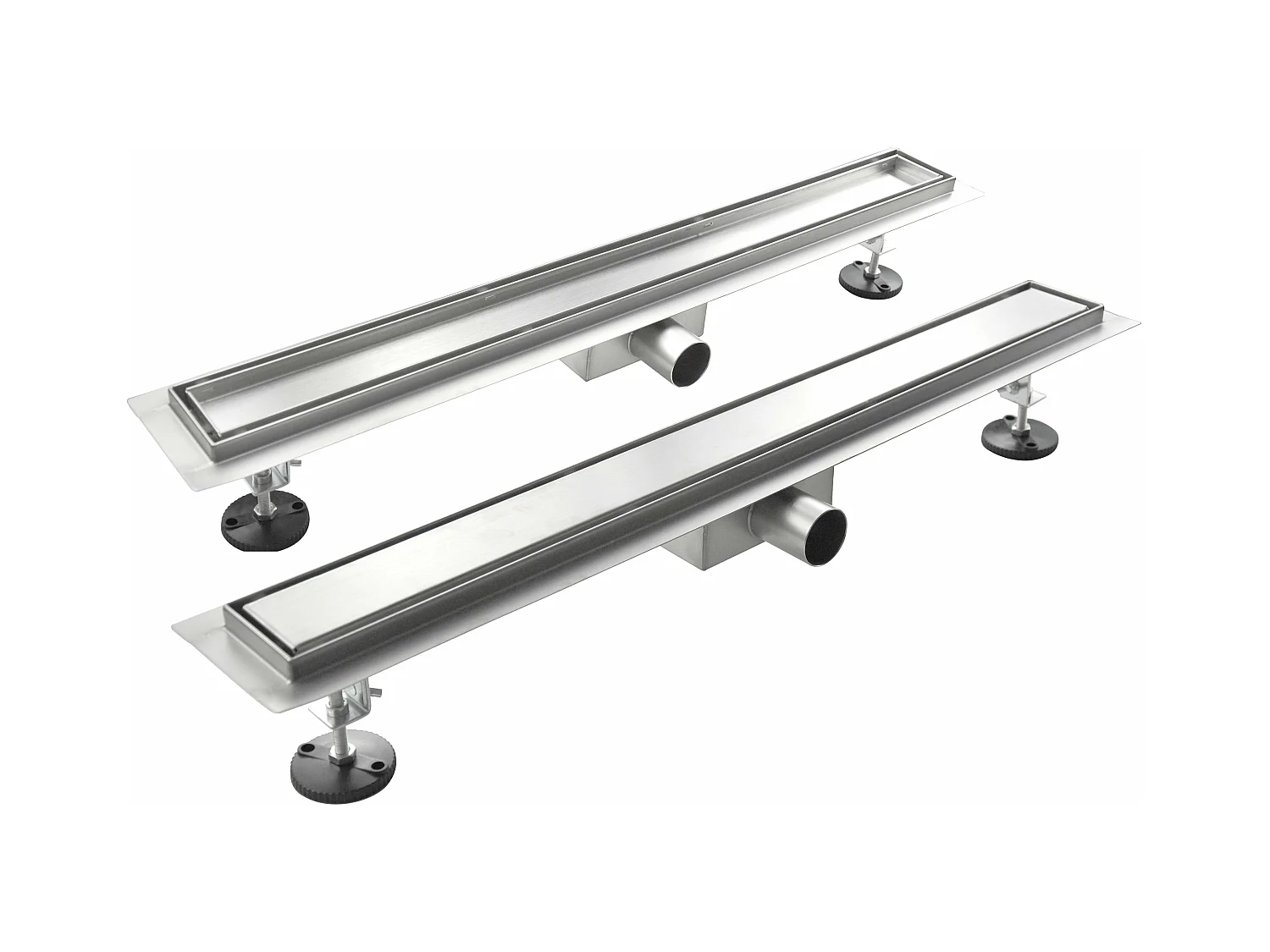 Caniveau de douche  de sol en acier Inox modéle  linéaire – 120 cm