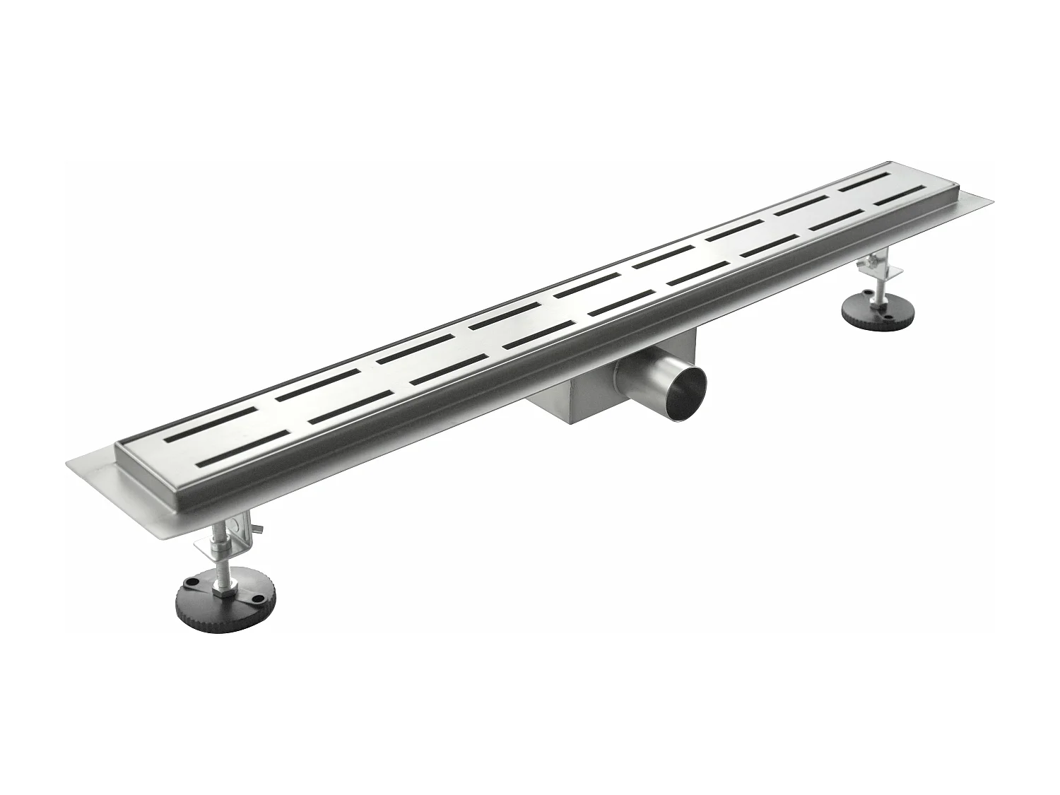 Canalina Di Scarico Per Piatto Doccia A Pavimento Acciaio Inox Modello Tratto 80