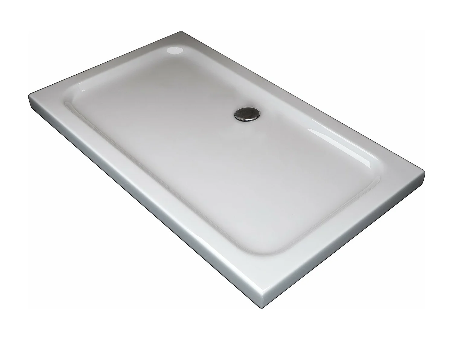 Piatto Doccia Rettangolare Ribassato In Abs H 5cm Con Piletta Inclusa 70x140