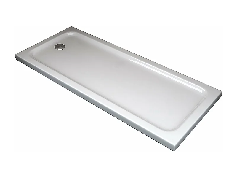 Piatto Doccia Rettangolare Ribassato In Abs H 5cm Con Piletta Inclusa 70x160
