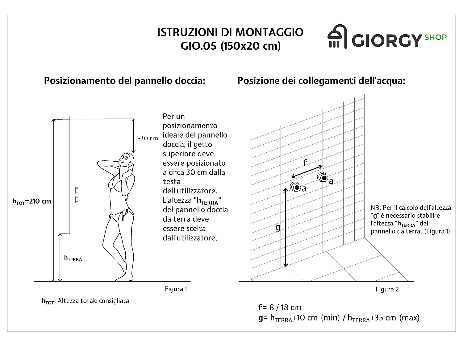 Pannello Doccia Idromassaggio A Quattro Vie In Acciaio Inox LUCIDO
