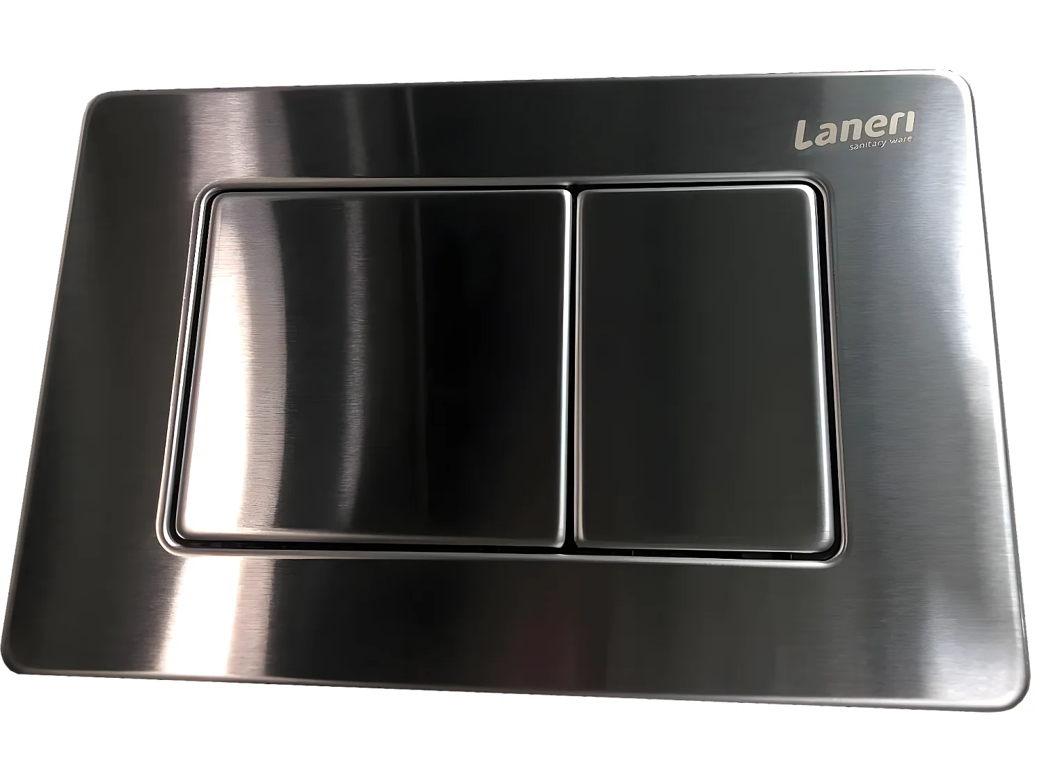 Réservoir caché compléte pour cuvette au sol avec plaque de commande en acier inoxydable double bouton