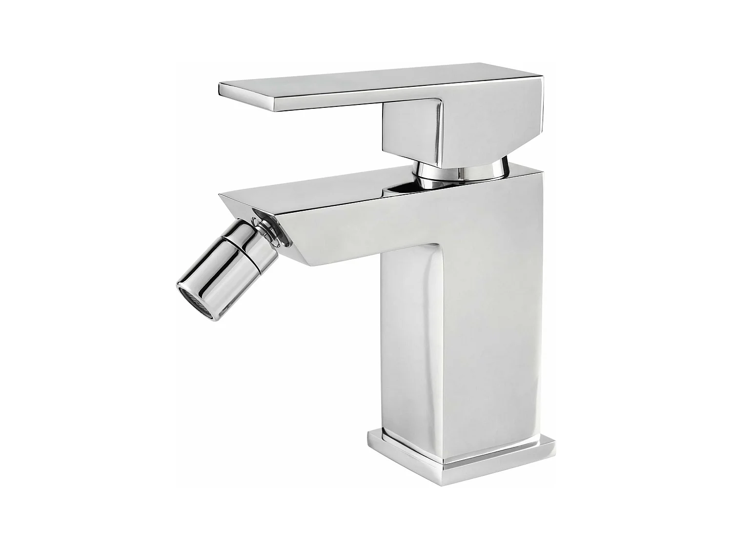 Set Rubinetteria Per Bagno da design squadrata moderna con piletta click clack inclusa -  LAVABO MISCELATORE