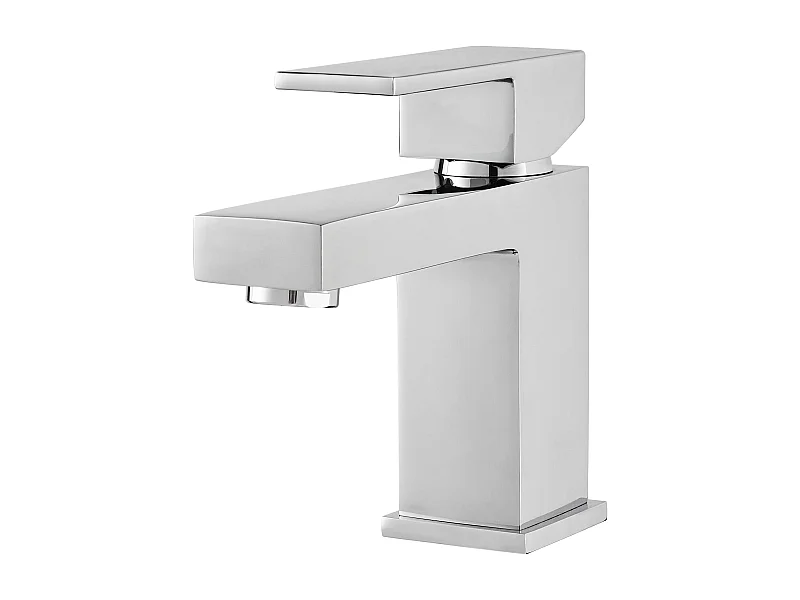 Set Rubinetteria Per Bagno da design squadrata moderna con piletta click clack inclusa -  BIDET MISCELATORE