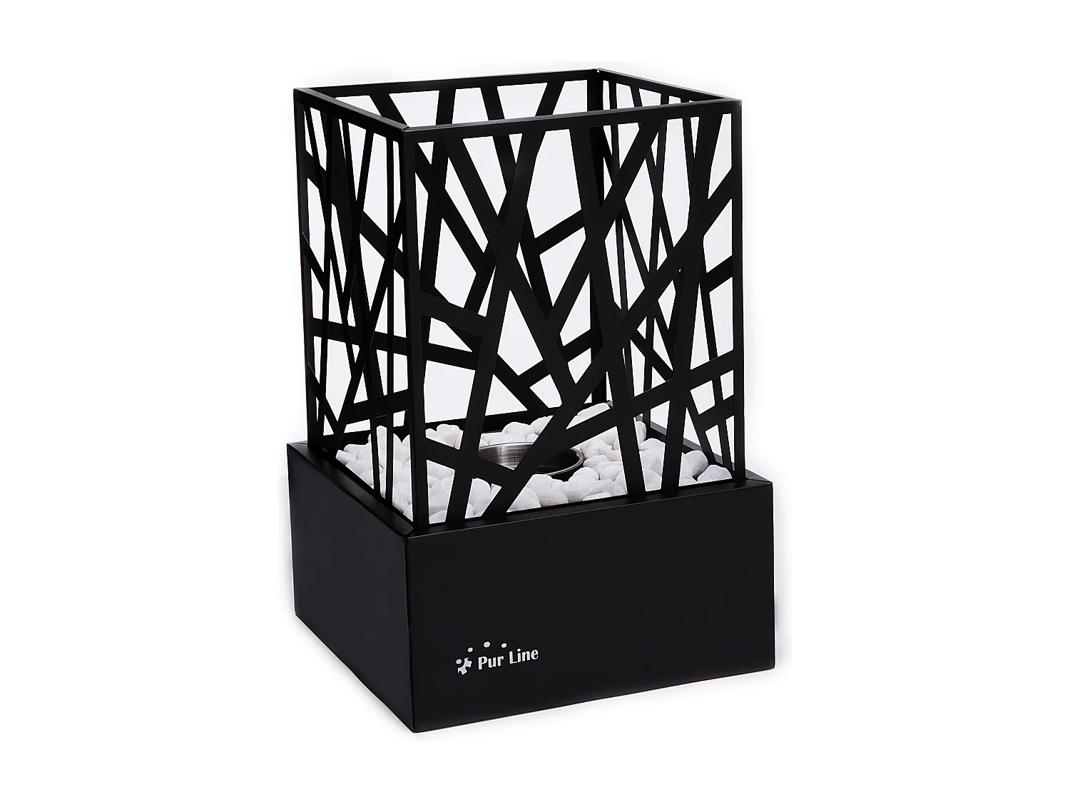 Ethanol-Tischkamin aus emailliertem Stahl