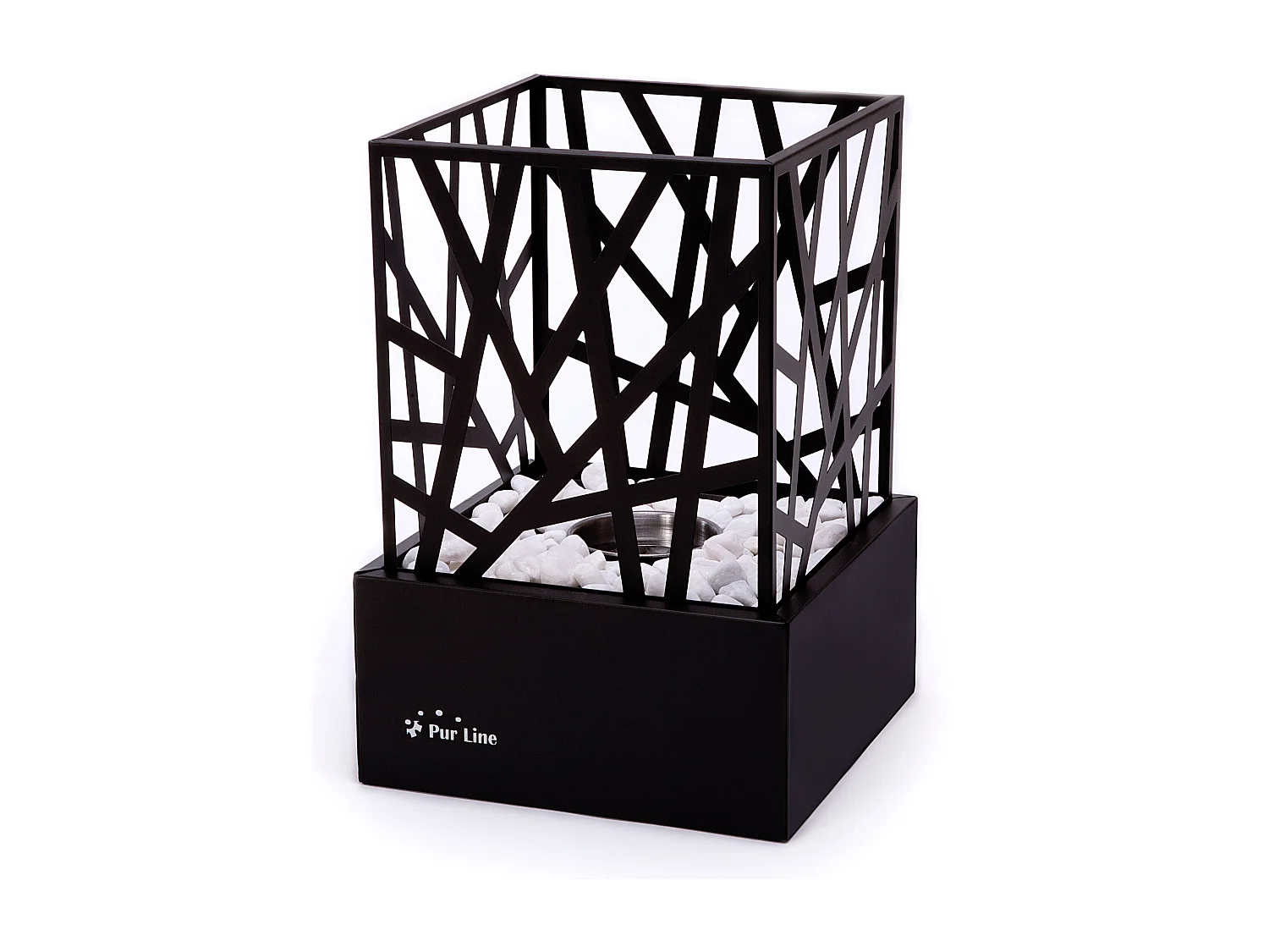 Tafelmodel ethanolhaard in geëmailleerd stalen uitvoering