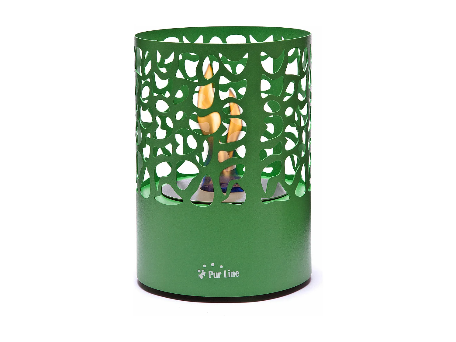 Cheminée de table à l'éthanol en acier inoxydable