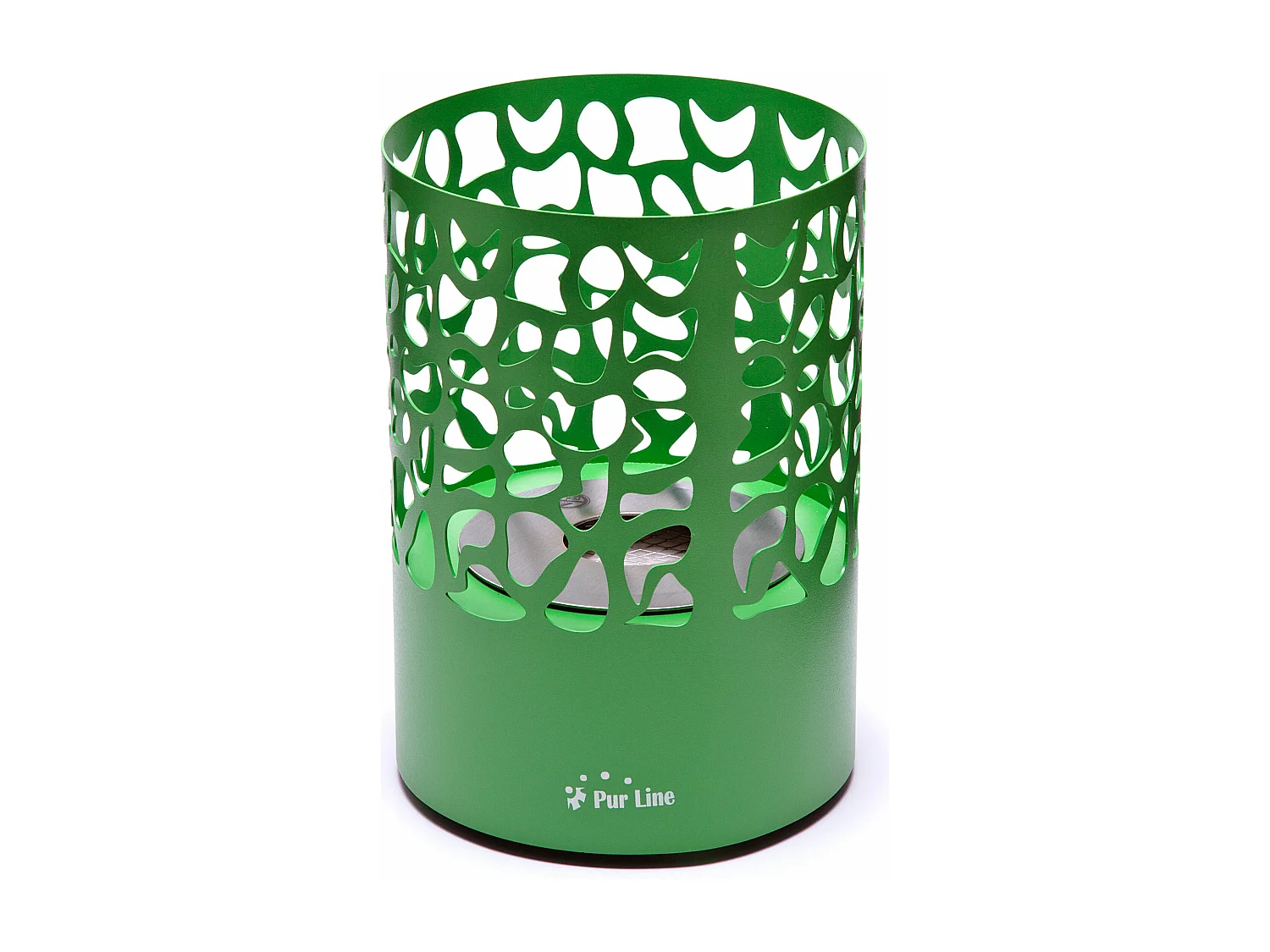 Cheminée de table à l'éthanol en acier inoxydable