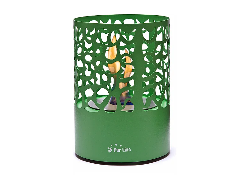 Cheminée de table à l'éthanol en acier inoxydable