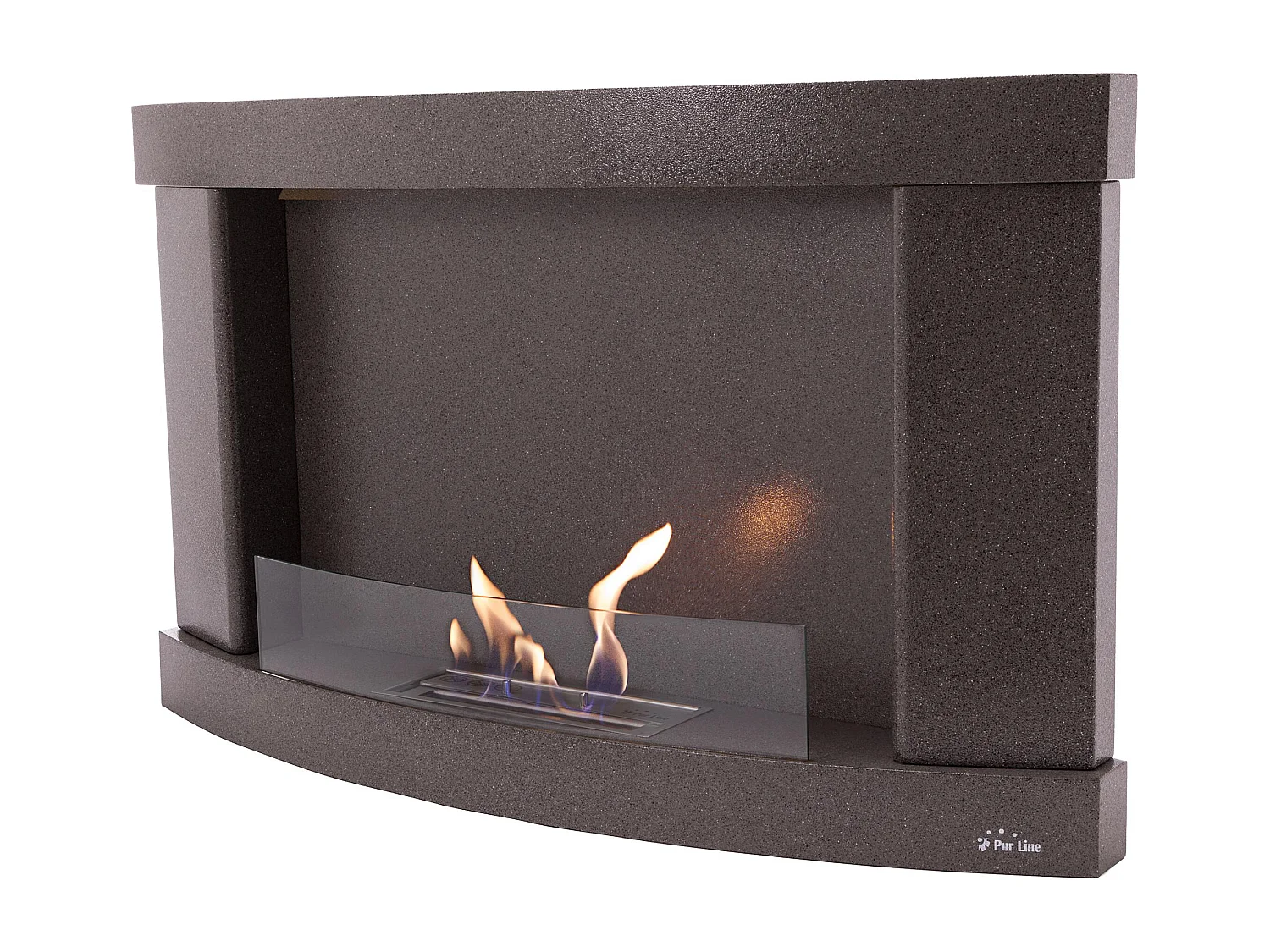 Biolareira em aço com efeito de pedra antracit