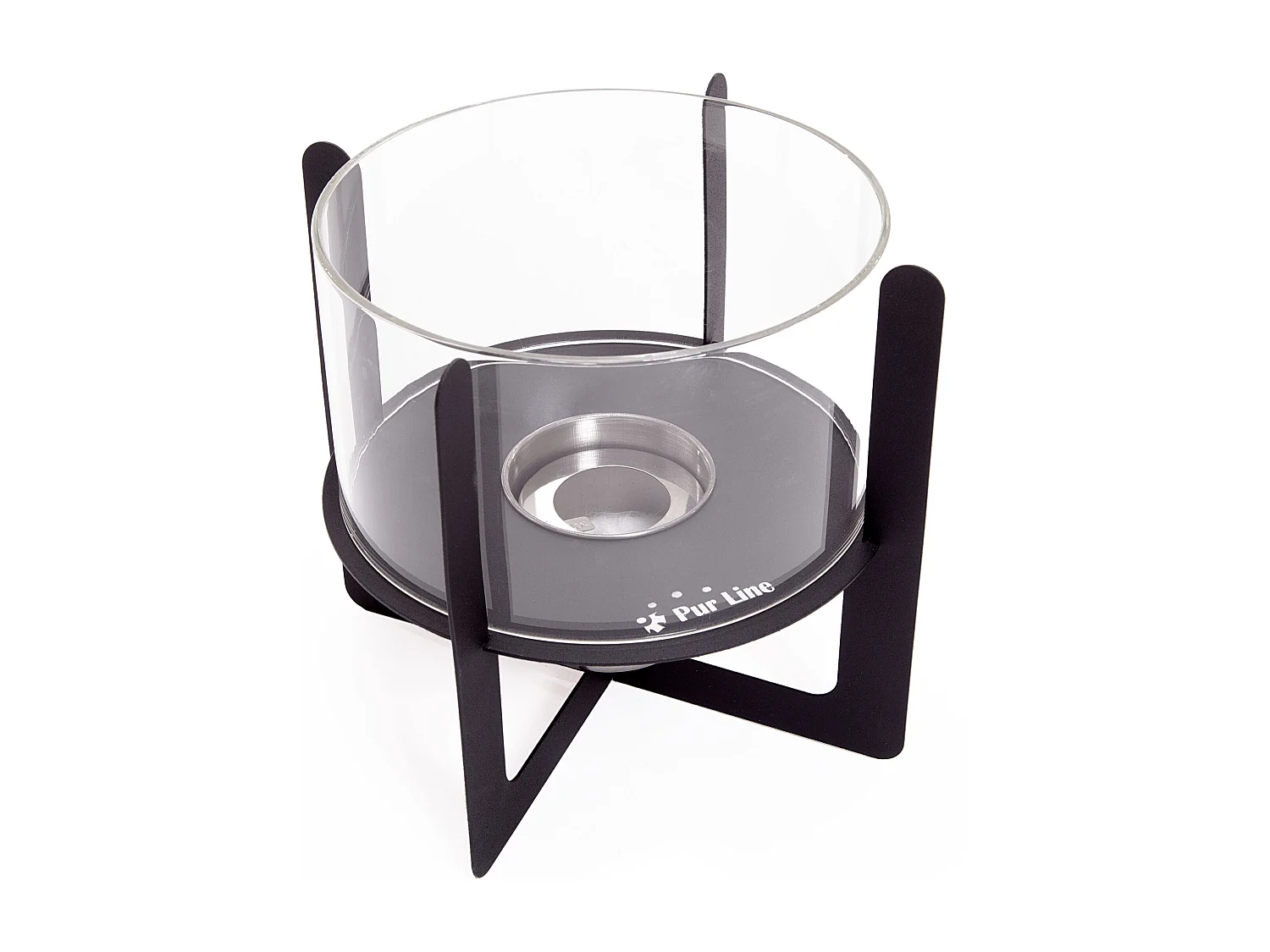 Ethanol-Tischkamin mit Glaszylinder