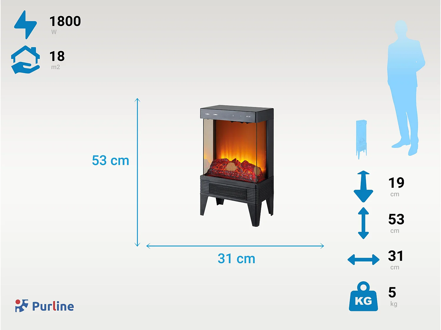 Elektrischer Kamin CHE-210