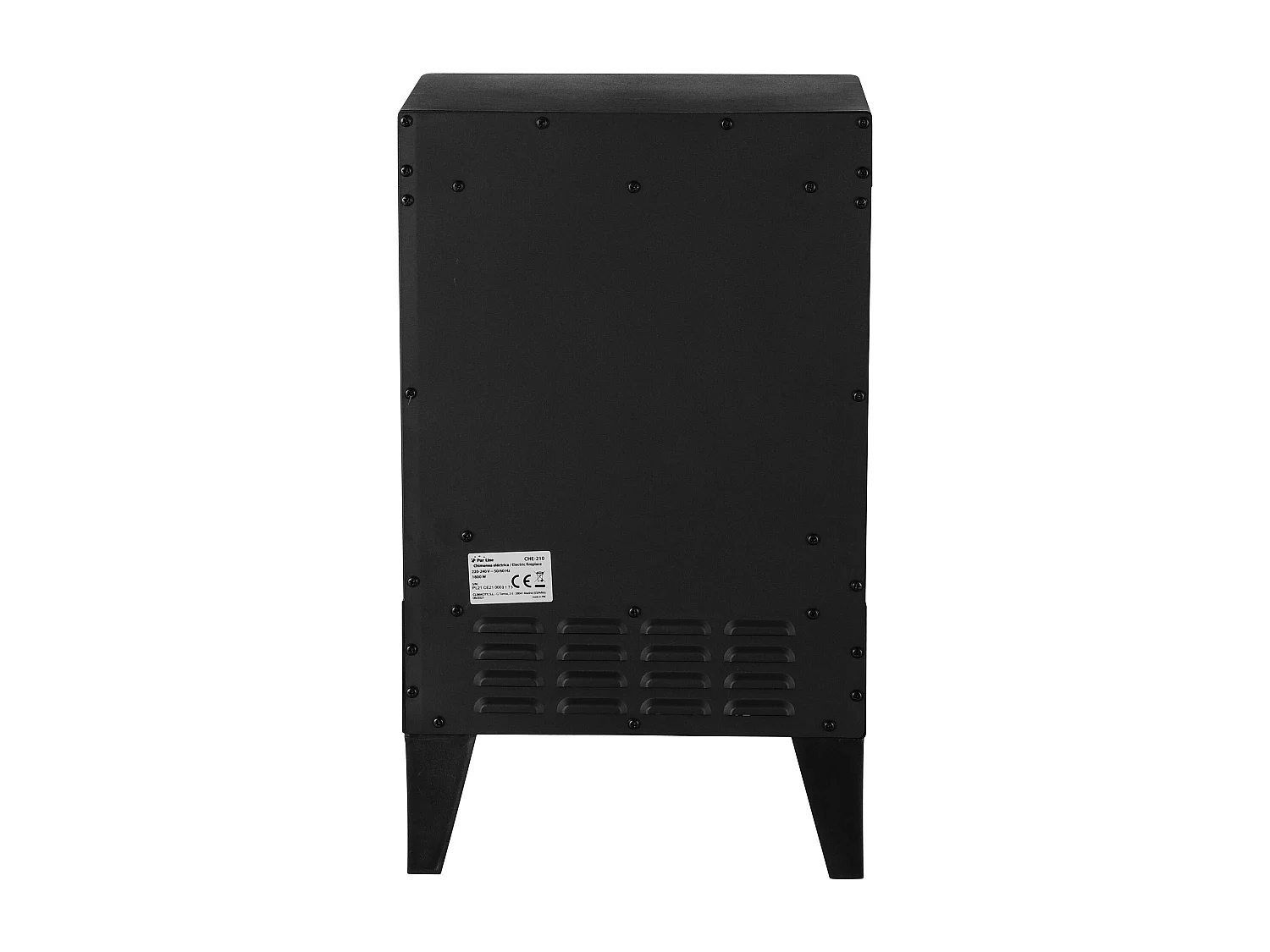 Cheminée électrique en acier noir 2kW