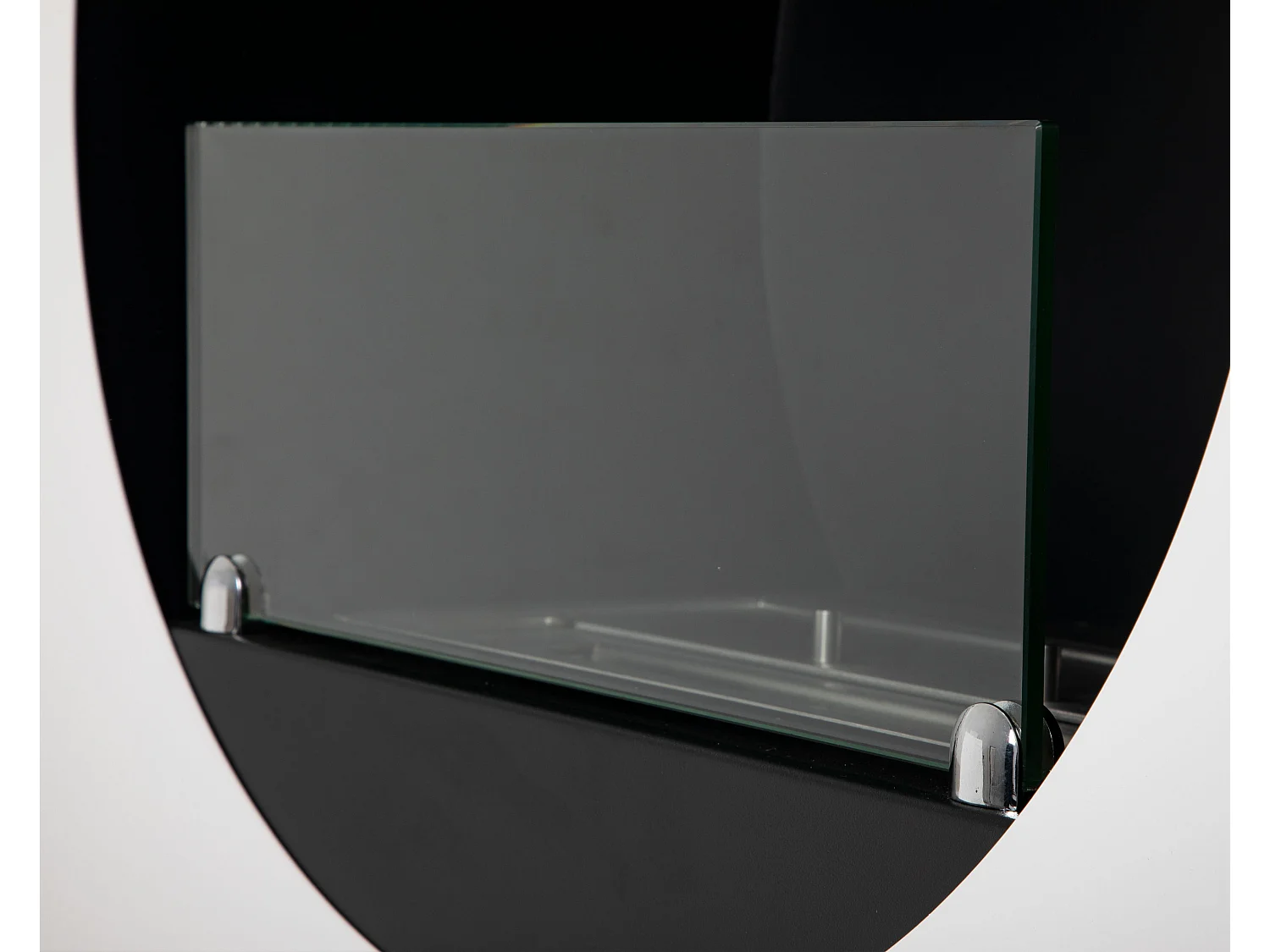 Biolareira de chão em aço lacado branco