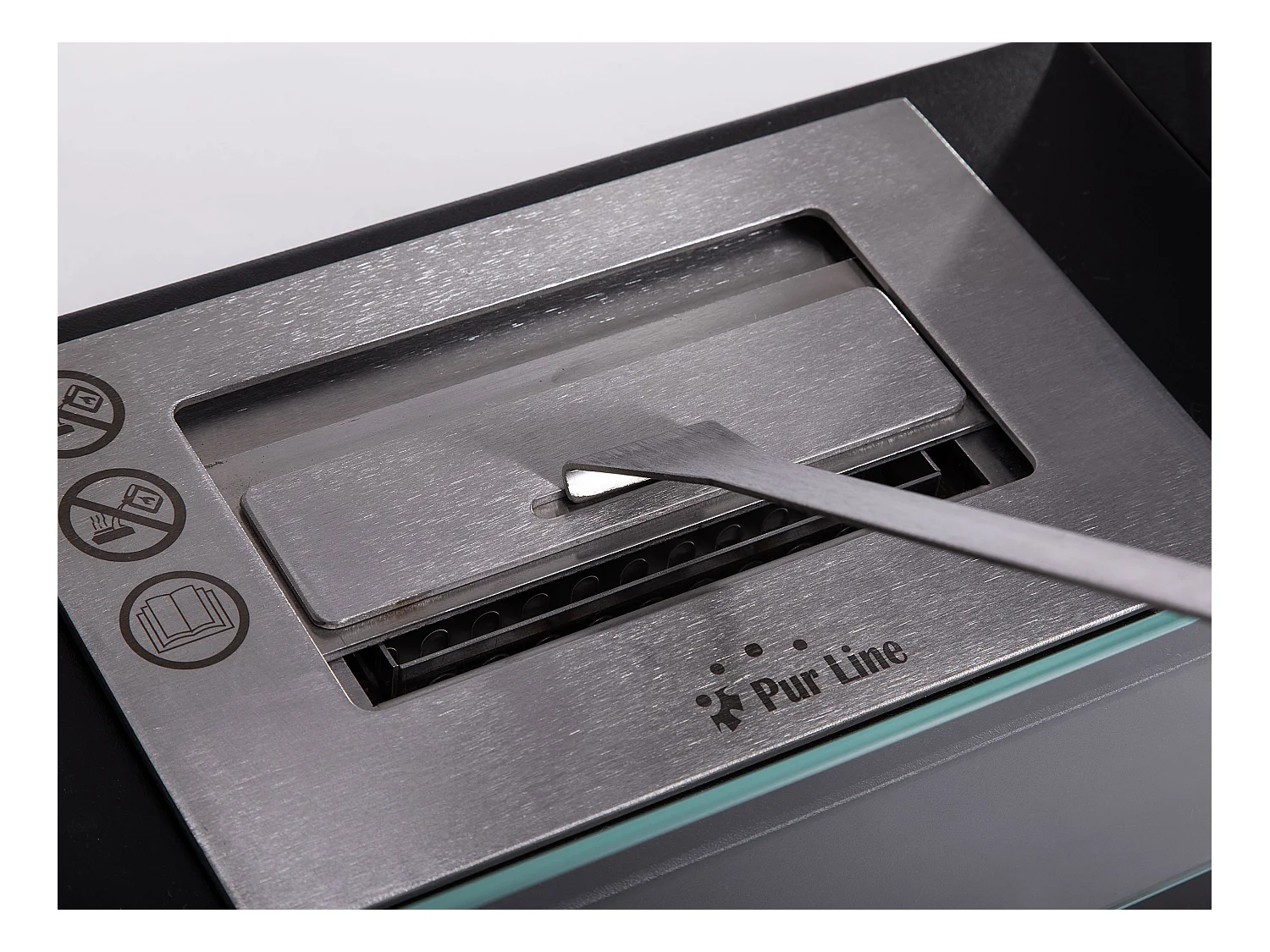 Ethanolkamin aus Stahl mit einstellbarer Flamme