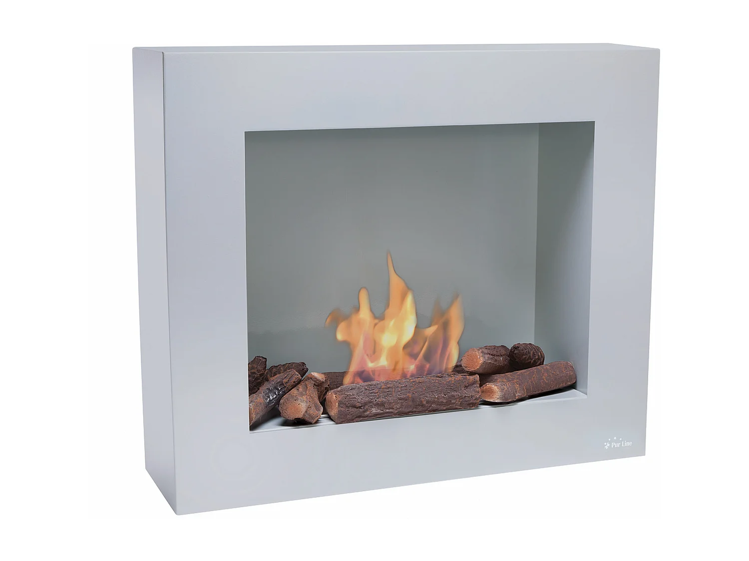 Biocamino a pavimento o a parete con ceppi decorativi in vari colori BESTBIO