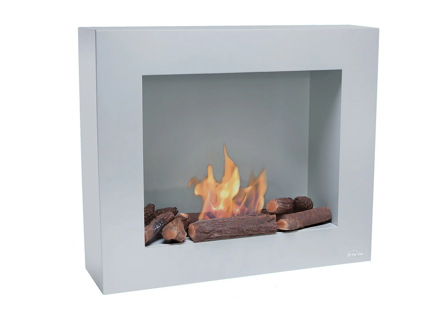 Biocamino a pavimento o a parete con ceppi decorativi in vari colori BESTBIO