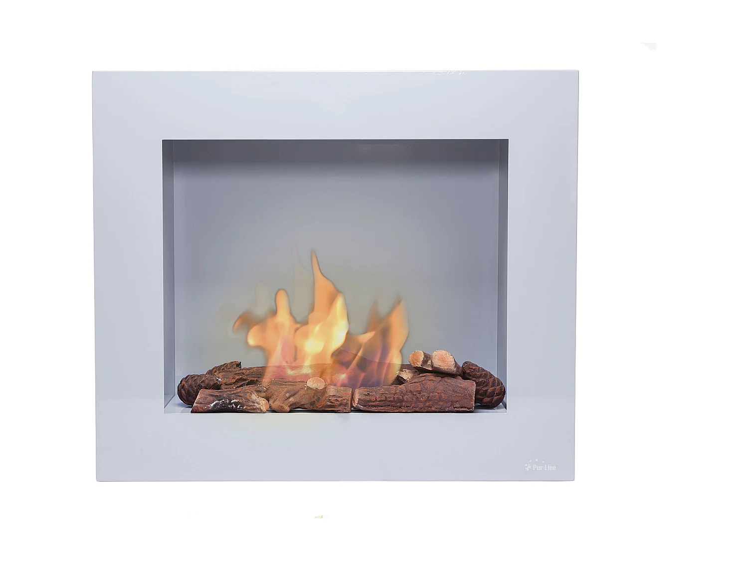 Biocamino a pavimento o a parete con ceppi decorativi in vari colori BESTBIO