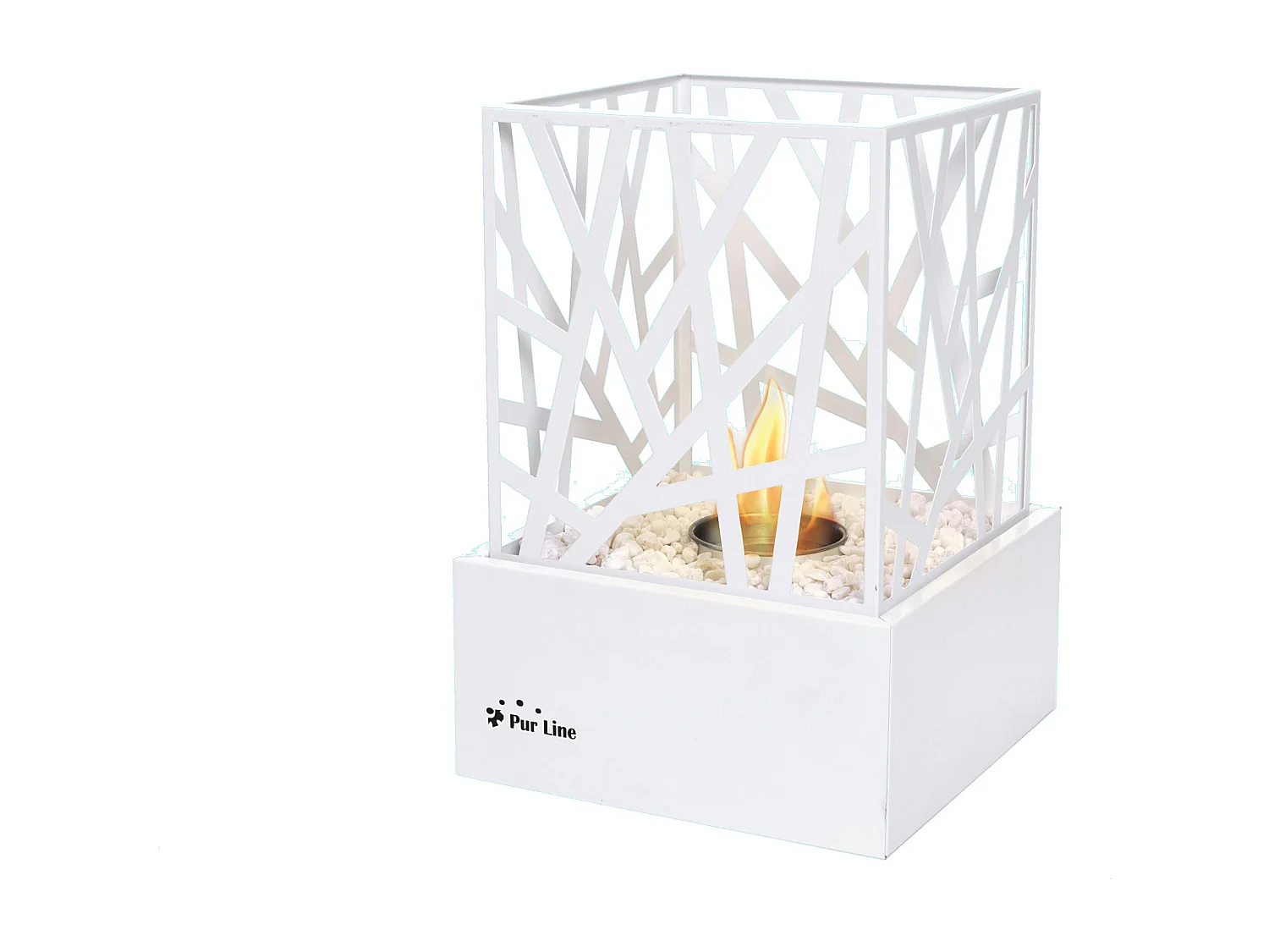 Chimenea de etanol diseño de sobremesa en acero esmaltado