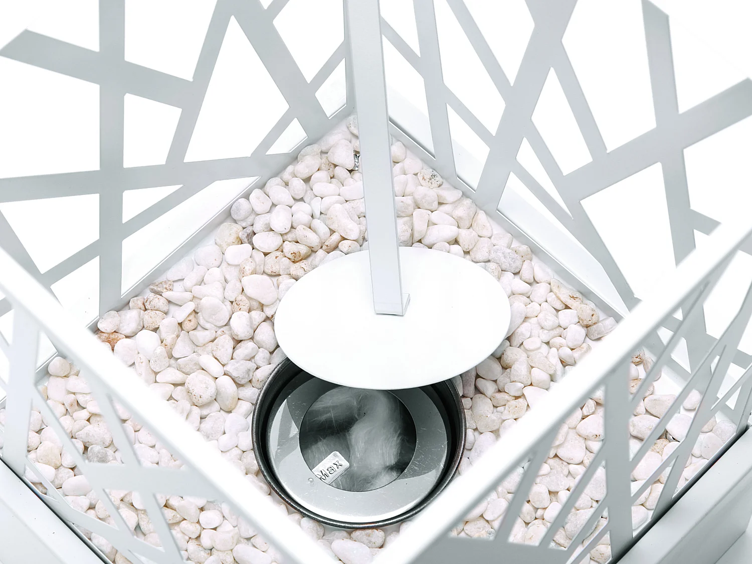 Chimenea de etanol diseño de sobremesa en acero esmaltado