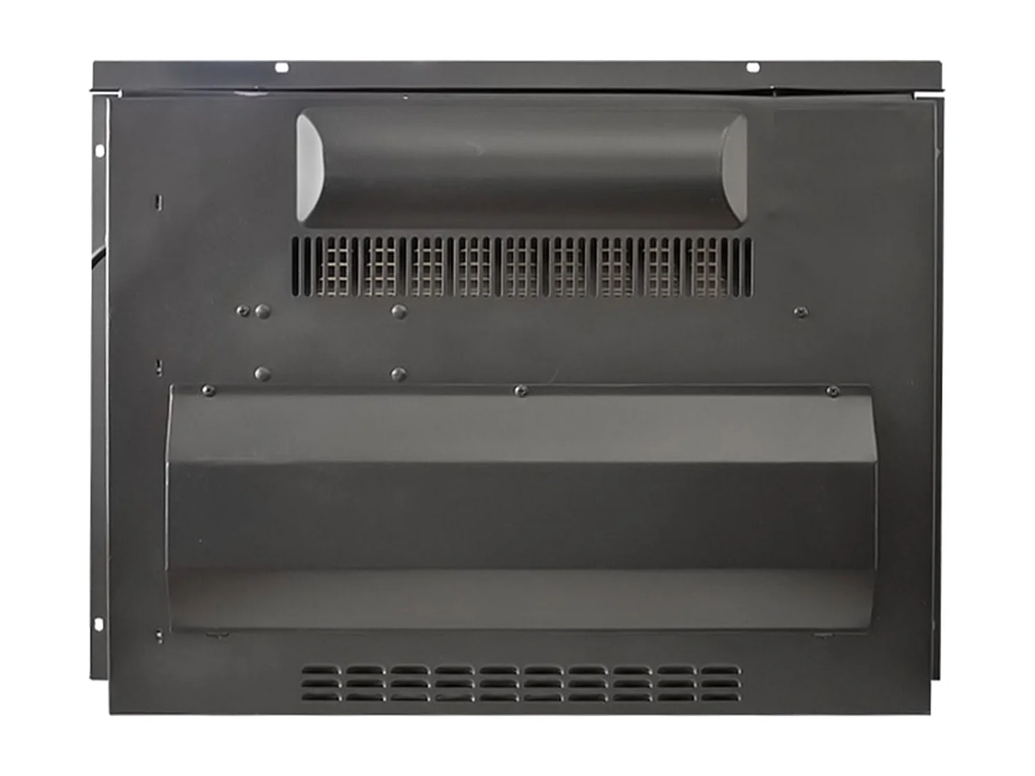 Cheminée électrique 2000W en verre trempé noir avec télécommande